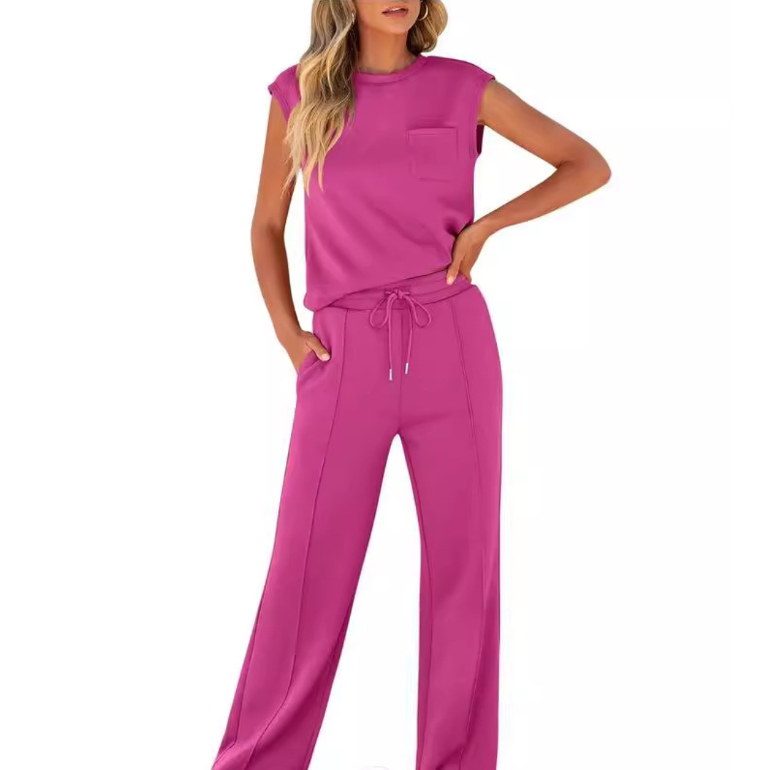 Casual Summer Soft Lounge Co-Ord Set