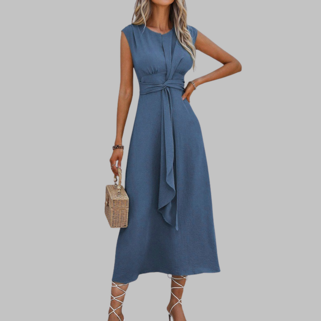 Women's Sleeveless Round Neck Maxi Dress