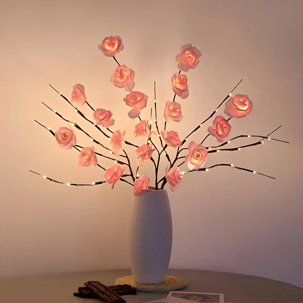 Decorative warm white LED branches, perfect for creating a warm & inviting indoor setting.