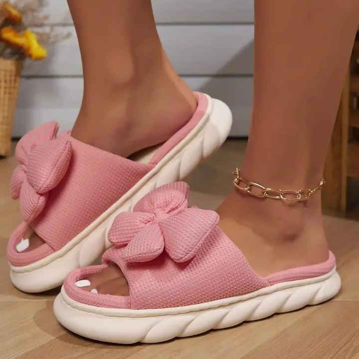 Women's Bow Detail Slides