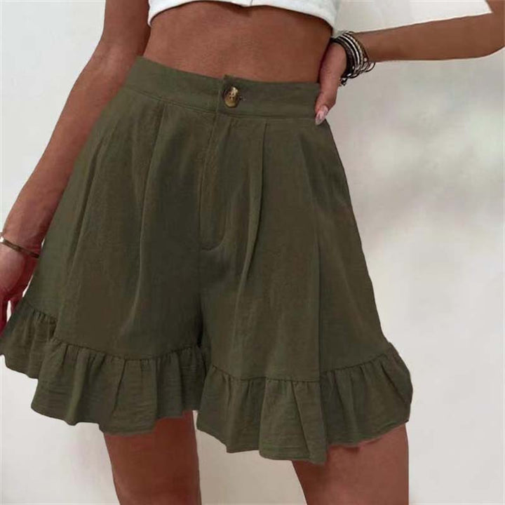 Breezy Ruffle Hem Shorts