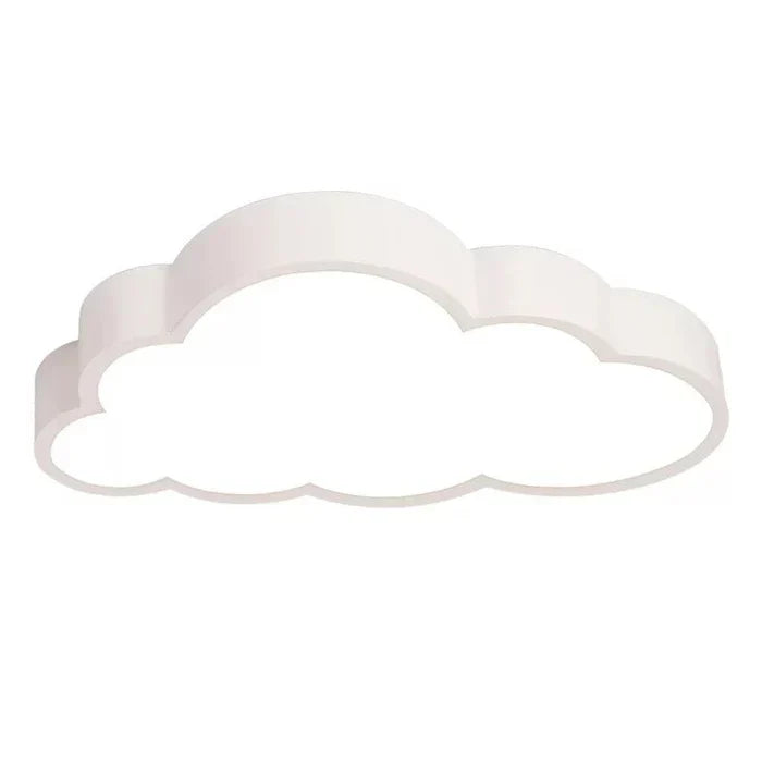 Children's LED cloud ceiling lamp with warm white light, ideal for nursery decor & kids room lighting.