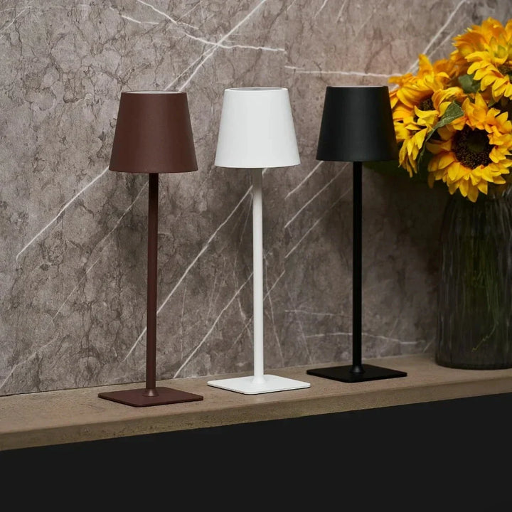 Tall Dimmable LED Table Lamp, modern design for versatile indoor & outdoor lighting.