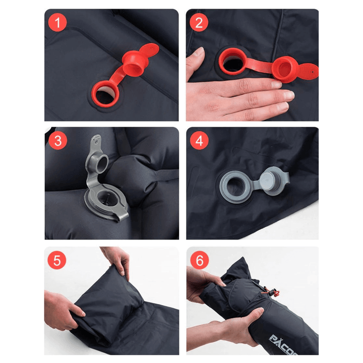 Unisex ultralight sleeping pad, perfect for camping & hiking, includes pump, waterproof.