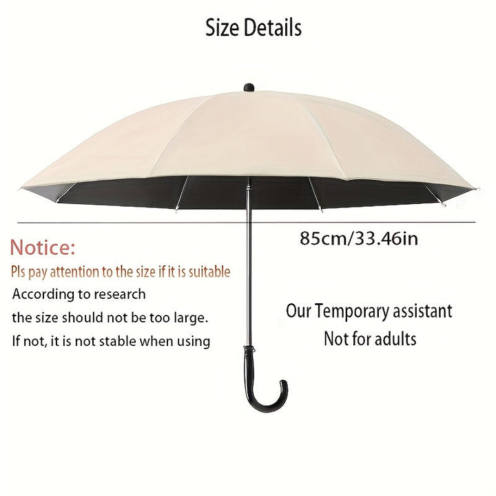 Sturdy stroller umbrella with strong adjustable clamp. Ideal for sun shade & wind protection on the go.