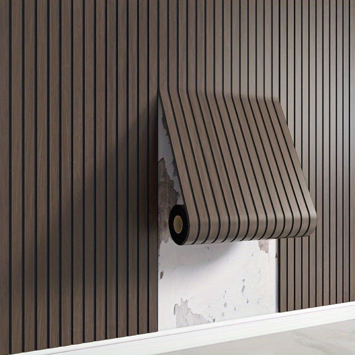 Versatile 3D wood look peel and stick wall panels, perfect for DIY home interior decoration.