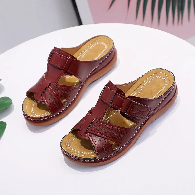Women's orthopedic footwear, non-slip comfortable sandals for improved foot health.