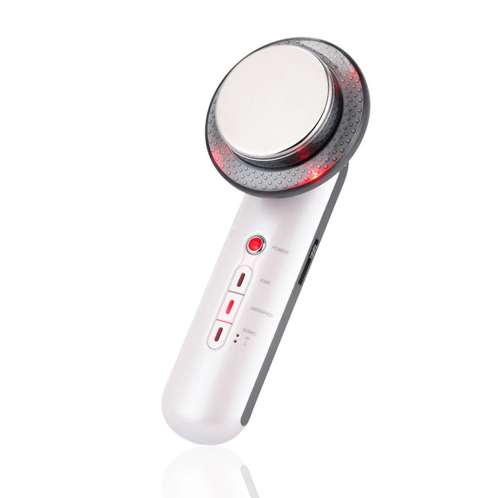 Home spa beauty device: Ultrasonic EMS massager for body sculpting, firming skin, and circulation.