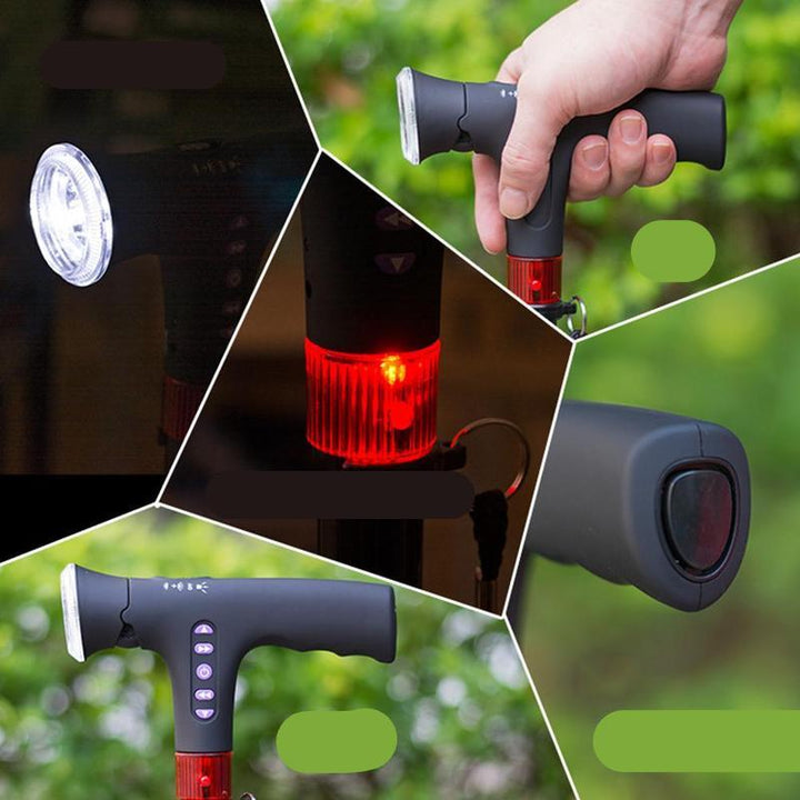 LED light-up hiking sticks for increased safety & visibility on trails. Adjustable unisex walking poles for fitness.