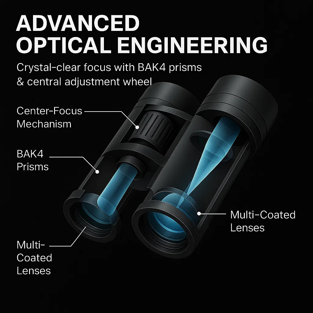 Durable and compact binoculars, perfect for any outdoor gear enthusiast