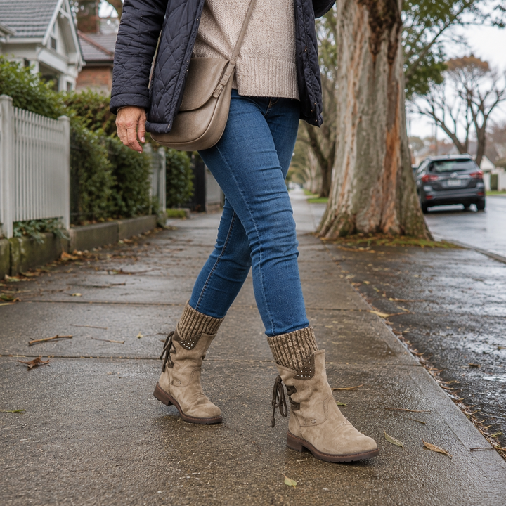 Supportive orthopedic women's ankle boots with memory foam for ultimate comfort.