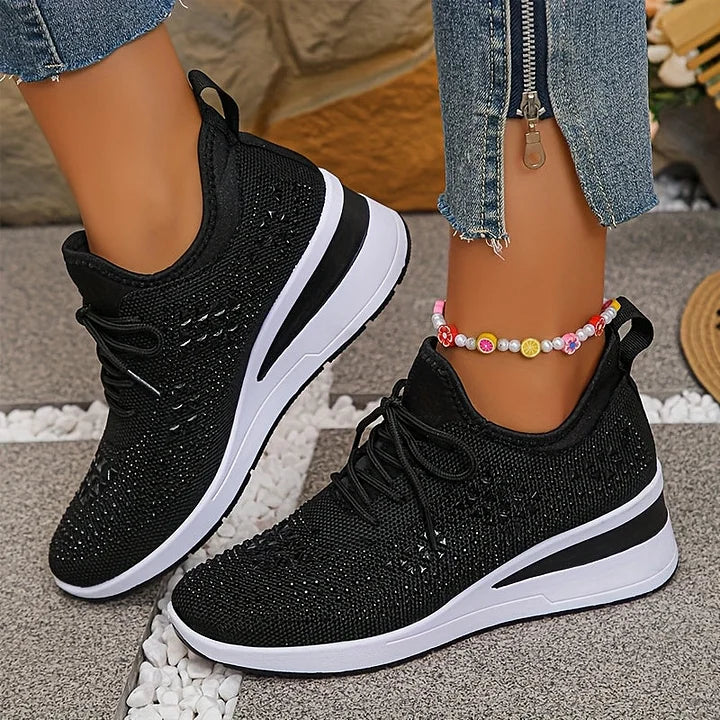 Women's ergonomic footwear, orthopedic cushioned walking shoes offering excellent foot support.