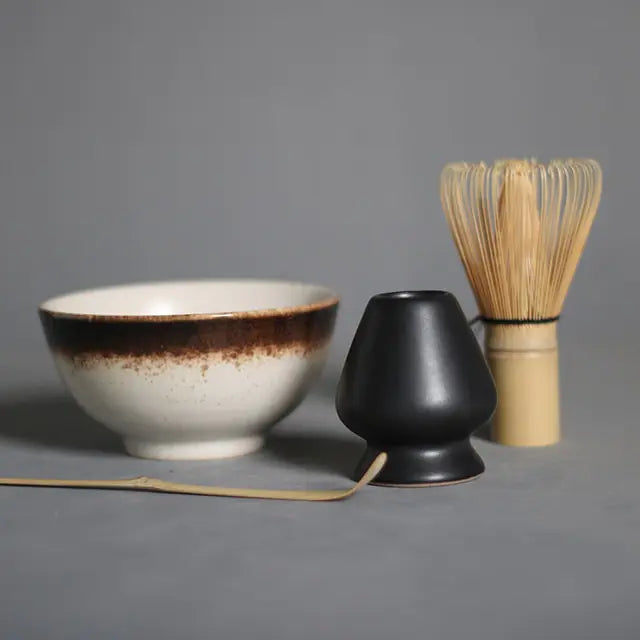 Gift-ready Traditional Matcha Ceremony Set, perfect for starting a healthy green tea routine.