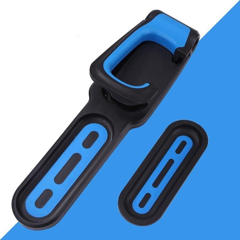 RackPro wall-mounted bike hook with secure grip & rear wheel support for vertical bicycle storage.