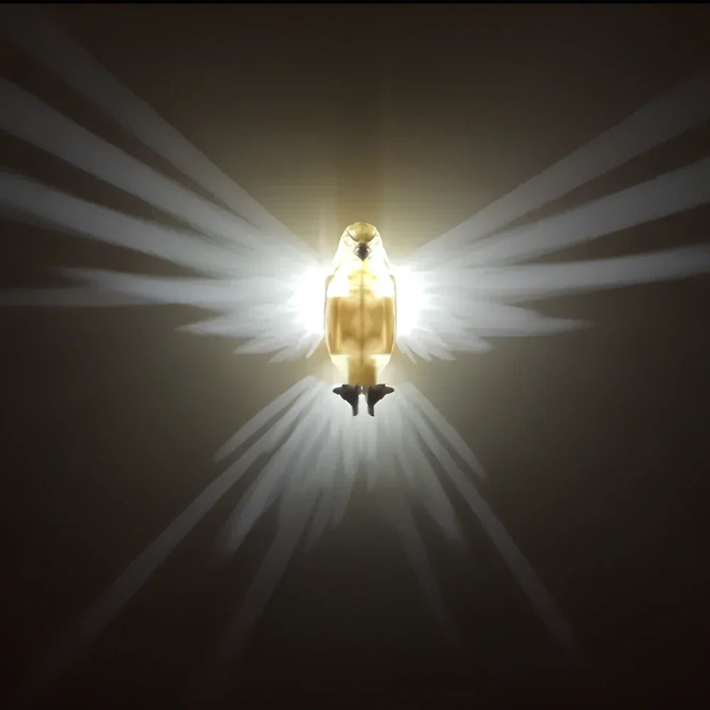 Modern Luminous Wing Projection LED accent light, enhancing home decor with its unique design.