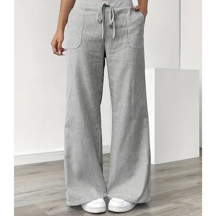 Women's Striped Pocket Pants