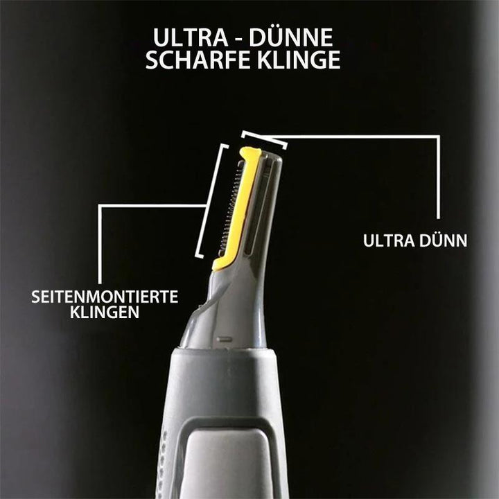 Rechargeable Men's Precision Trimmer, ideal for beard, mustache, and facial hair styling with LED.