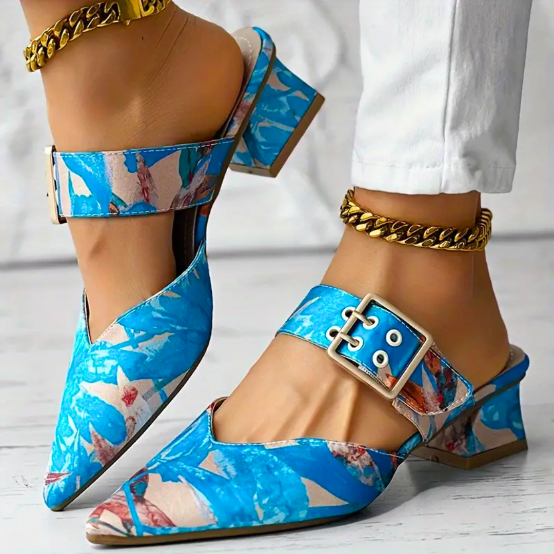 Eye-catching vibrant high heels for women, blending elevated style with comfort for all-day wear.