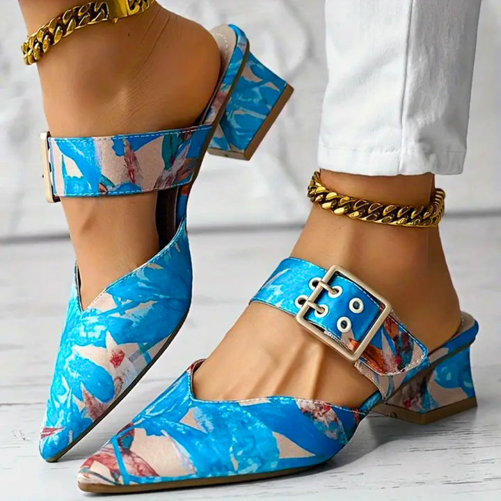 Eye-catching vibrant high heels for women, blending elevated style with comfort for all-day wear.