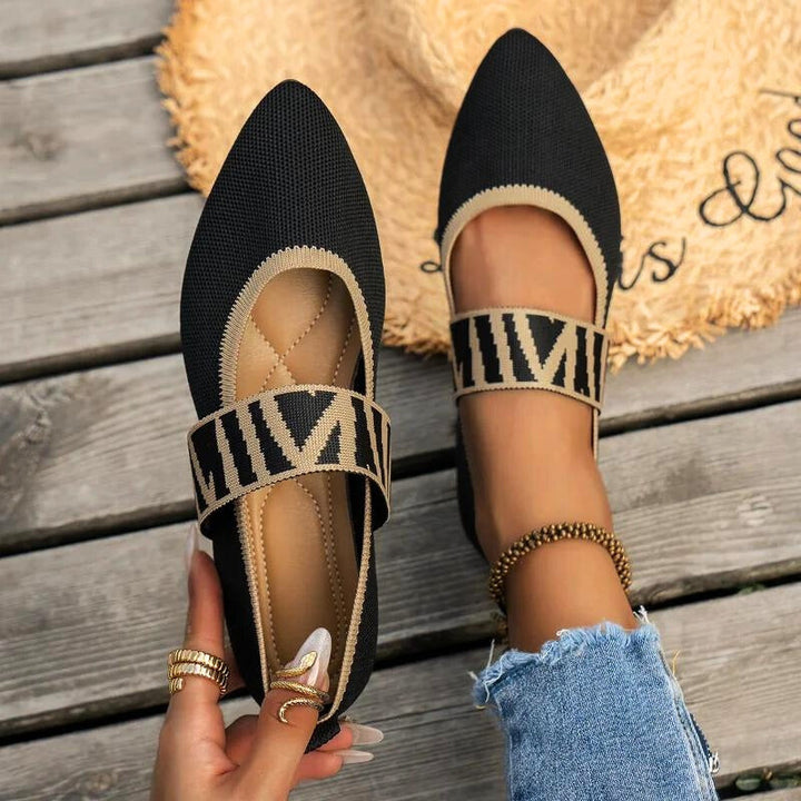 Women's Pointed Toe Mary Jane Flats