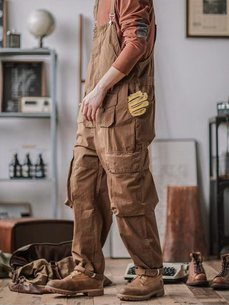 Everyday men's overalls: durable cotton blend, perfect for active work or casual outings.