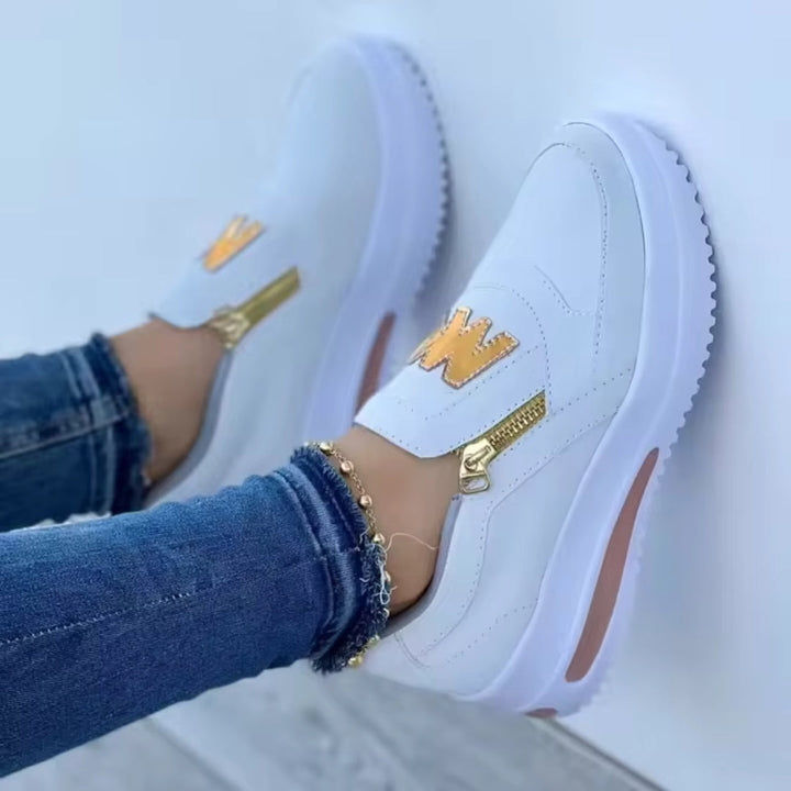 Comfortable women's orthopedic sneakers, perfect for casual wear, active support & daily walks.