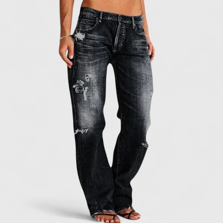 Women's Low Rise Flare Jeans