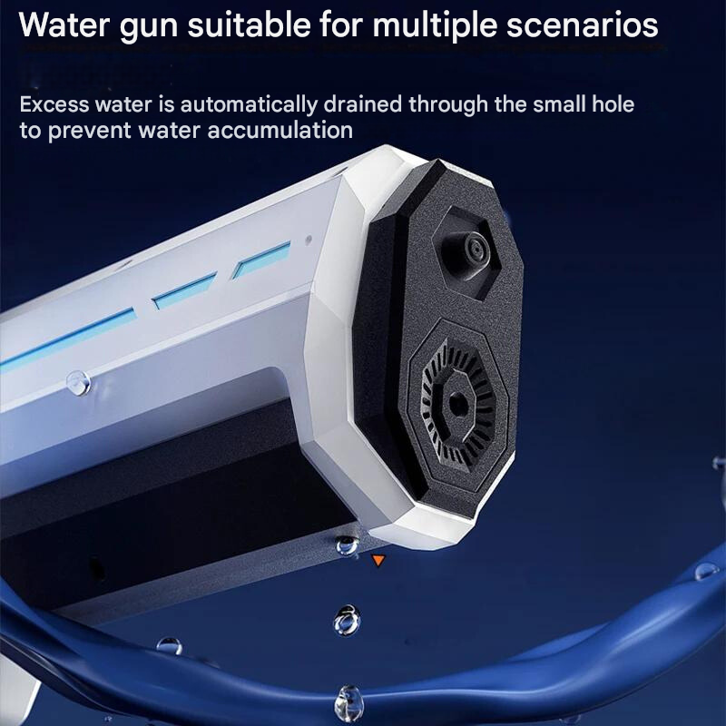 Unisex automatic water gun, 1L capacity, 33ft range. Designed for ultimate summer water fun & outdoor play.