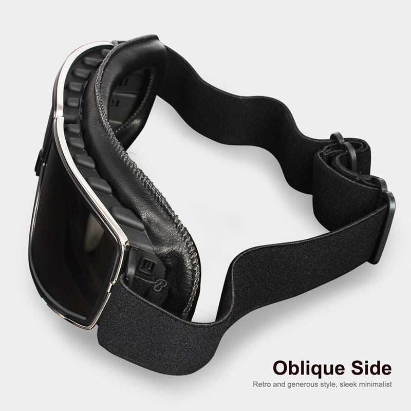 Comfortable unisex fitover goggles for motorcycle riding, UV protective & anti-fog lenses.