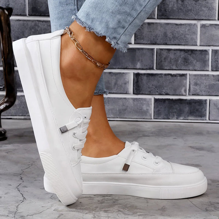 Women's Canvas Lace-Up Sneakers