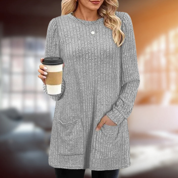 Comfortable long sleeve pullover sweater for women. Ideal elegant and casual wear in autumn & winter.
