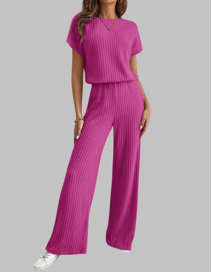 Women's Ribbed Knit Lounge Set