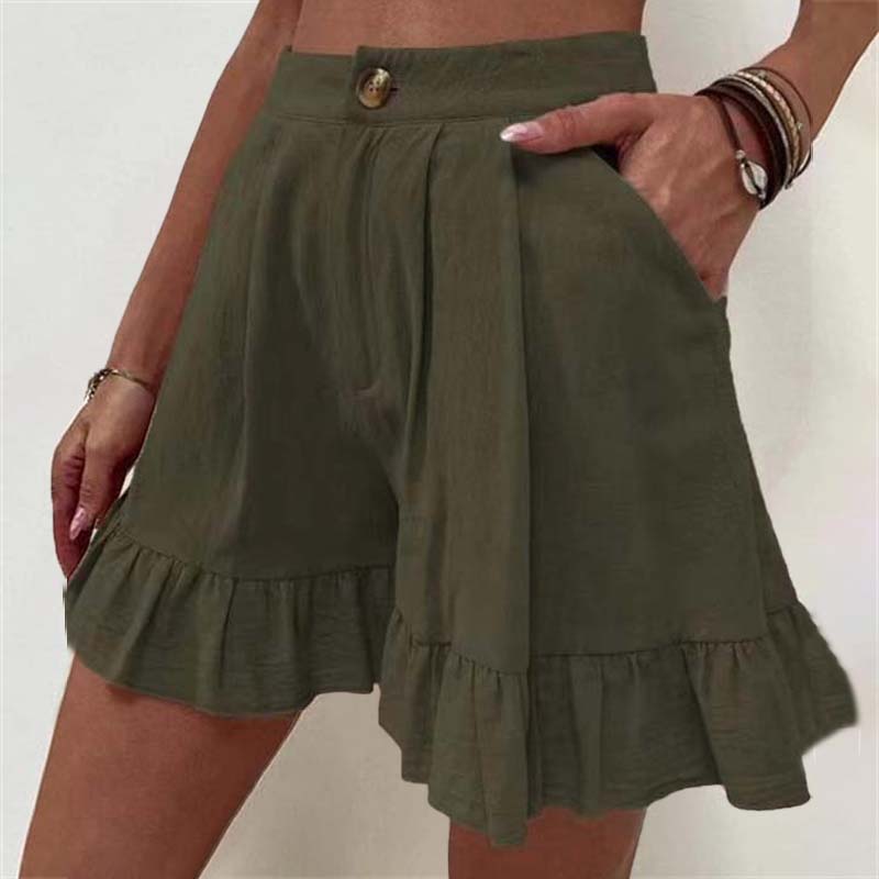 Breezy Ruffle Hem Shorts