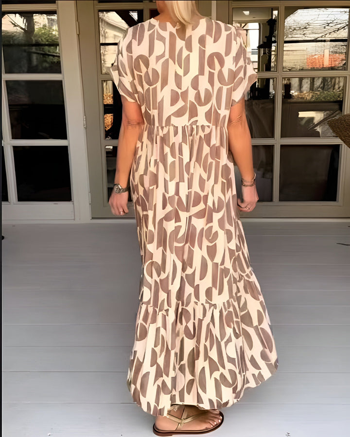 Women's V-Neck Midi Dress