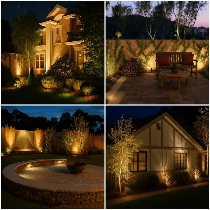 Solar waterproof light, perfect for illuminating pathways or walls with flexible RGB & white.