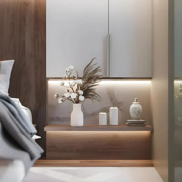 Battery powered motion sensor LED strip light, offering wire-free smart lighting solutions.