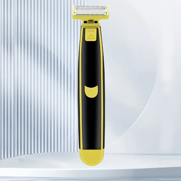 Men's Electric Body Groomer with hypoallergenic blades. Wet & Dry, cordless design for personal care.