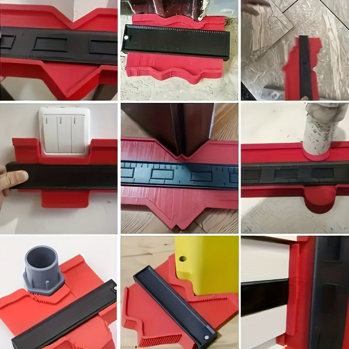 DIY contour gauge, an essential hand tool for home improvement, perfect for duplicating irregular shapes.