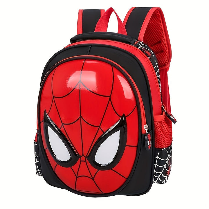 Polyester Spider-Man kids' backpack, a durable web-slinger school bag designed for children's active use.