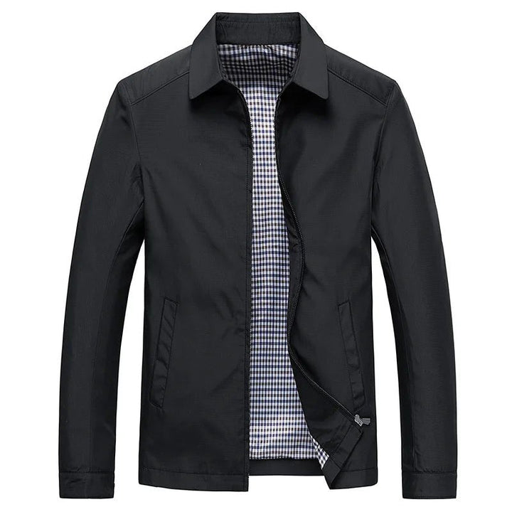 Men's lightweight waterproof jacket, ideal for all-season outdoor wear & travel. Casual men's fashion raincoat.