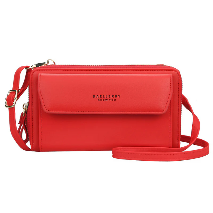 Small travel bag for women, a practical crossbody phone wallet purse for hands-free convenience.