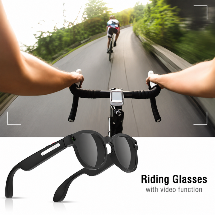 Innovative unisex gadget: 4K video recording glasses, a discreet hidden camera for everyday hands-free capture.