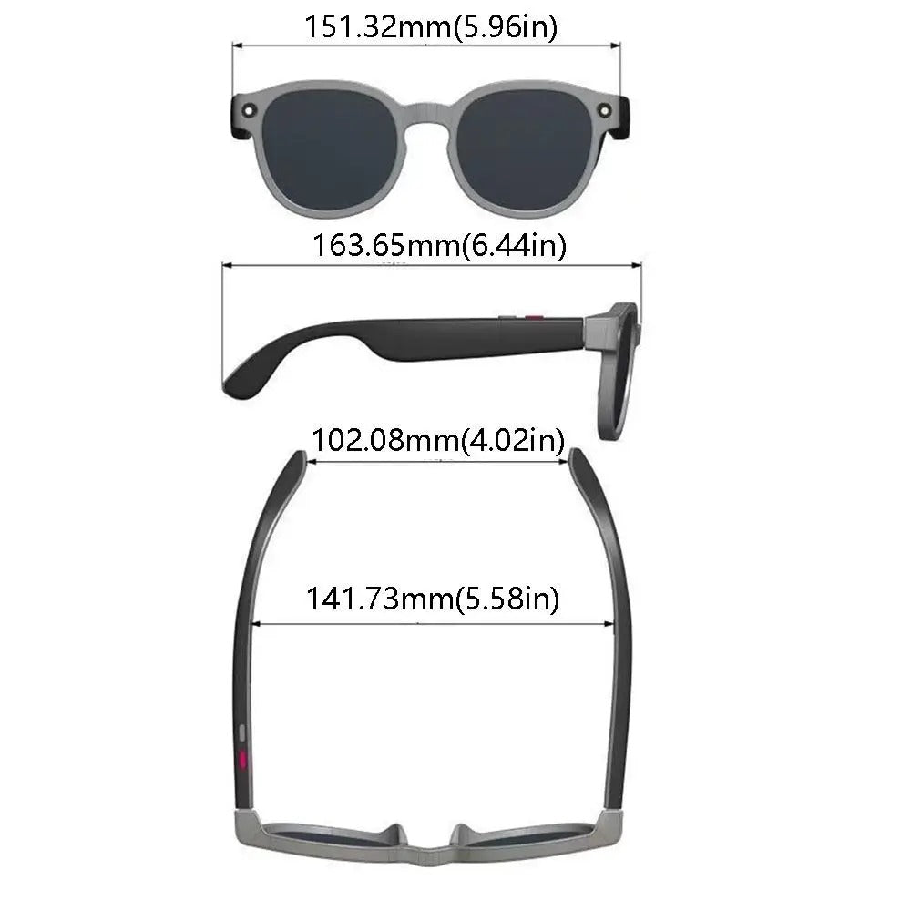 Record 4K video with these unisex hidden camera glasses, perfect for discreet surveillance and wearable tech use.