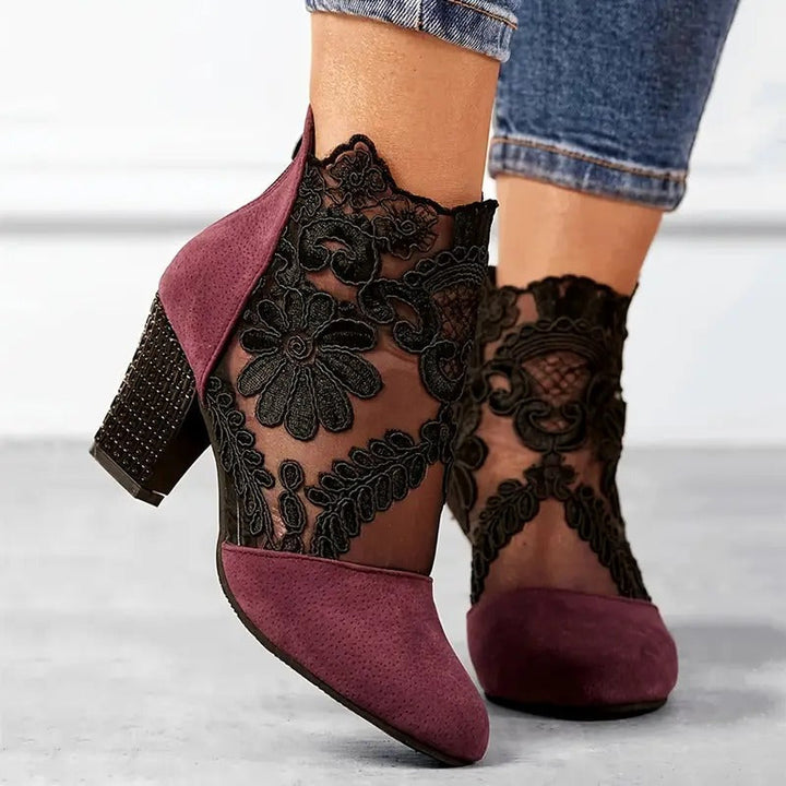 Elegant women's pointed-toe heels for special occasions, perfect for formal events, parties, or weddings.