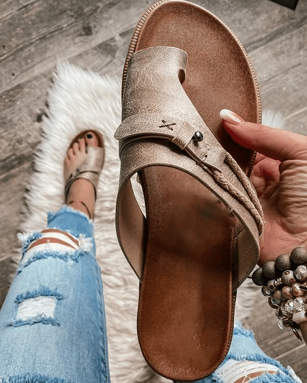 Premium women's summer sandals designed with orthopedic arch support for ultimate comfort & pain relief.