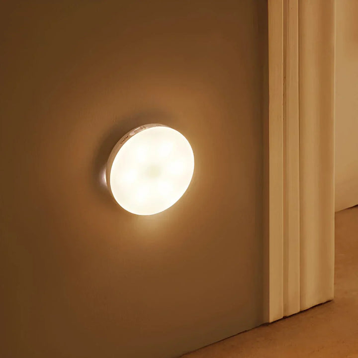 Magnetic LED motion sensor light, perfect portable solution for closets, stairs, and dark corners of your home.