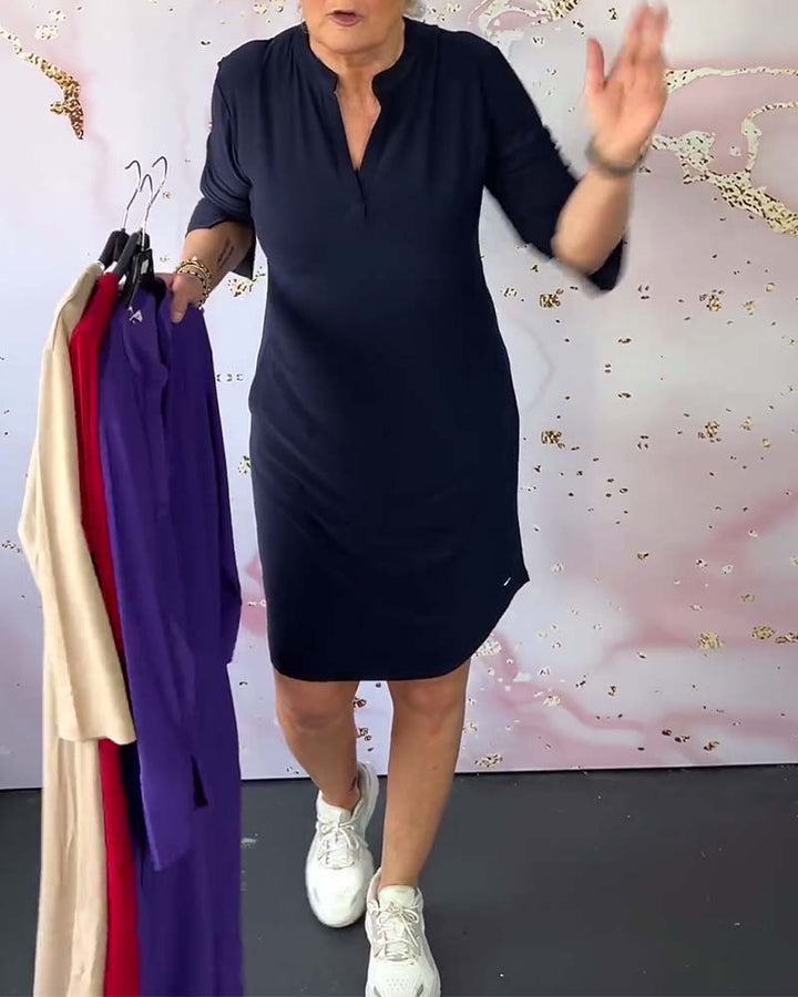 Women's Elegant V-Neck Dress