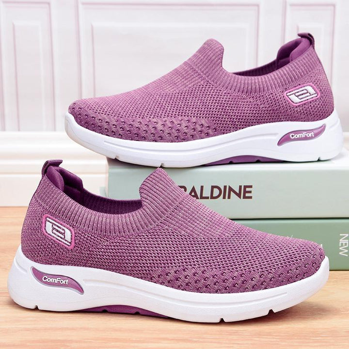 Women's orthopedic sports shoes for foot pain relief, with arch support & comfort for walking.