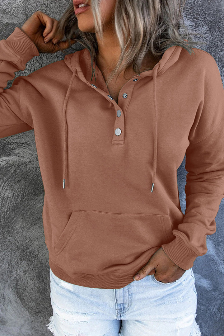Ultimate comfort women's cozy hooded sweater, essential for everyday casual wear.