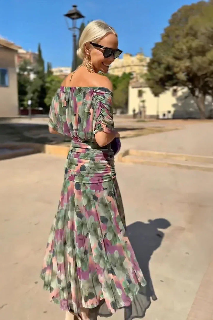 Elegant V-Neck Party Maxi Dress